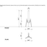 Lampa stołowa LED ze szkła i aluminium Grajau