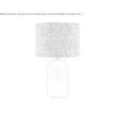 Concrete table lamp with a linen shade Almancil