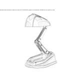 Lampa biurkowa z bakelitu® z regulacją wysokości Sueglio