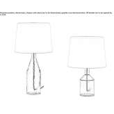 Lampa stołowa ze szkła Murano Mirabel