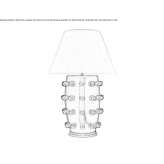 Ceramic table lamp with dimmer Schlat