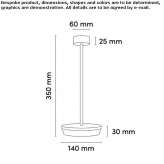 LED table lamp with integrated wireless charger Lakinsk