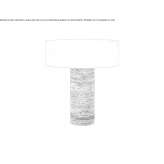 Travertine table lamp and metal lampshade Almancil