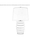 Ceramic table lamp Stefesti