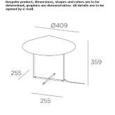 Steel LED table lamp Dardilly