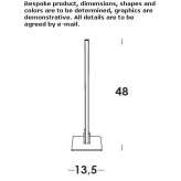 Aluminum LED table lamp with dimmer Strateni