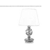 Lampa stołowa ze szkła Murano Tuczepy