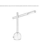 Adjustable metal LED desk lamp Jaruco