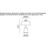 Aluminum table lamp Tarrenz