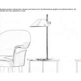 Metalowa lampa stołowa Ponikiew