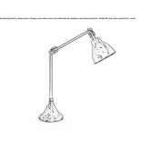 Adjustable metal table lamp Newland