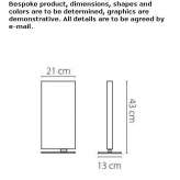 Metal LED table lamp Kumbag