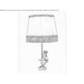Lampa stołowa z brązu Heteren