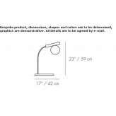 Metal LED table lamp Tacir