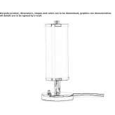 Lampa stołowa ze szkła opalowego Trignac