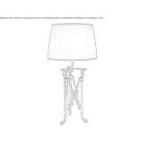 Lampa stołowa z brązu Cambil