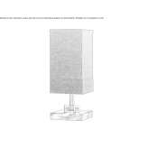 Fabric table lamp Heysham