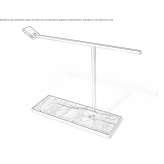 Cordless table lamp in marble and metal Alora