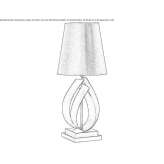 Steel table lamp Upala