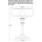 Lampa zadaniowa z ręcznie przecieranego antycznego mosiądzu Palatine