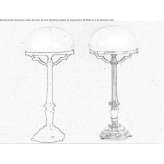 Lampa stołowa z brązu Manzano
