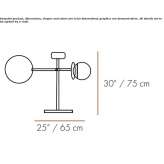 Metal LED table lamp with height adjustment Ronca