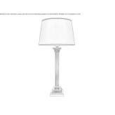Lampa stołowa z brązu Plyos