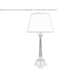 Bronze table lamp Buzinove