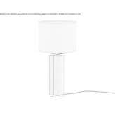 Carrara marble table lamp Presidio