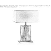 Crystal LED table lamp Nemours