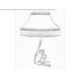 Lampa stołowa z brązu Orlienas