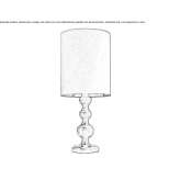 Ceramiczna lampa stołowa Ateleta