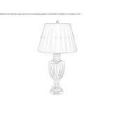 Crystal table lamp Molos