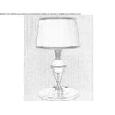 Lampa stołowa z brązu Maraa