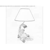 Lampa stołowa z brązu Albiano