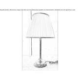 Brass LED table lamp with fabric shade Simand