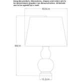 Mała lampa stołowa Form w kolorze herbaty z naturalnym papierowym kloszem Parincea