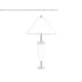 Lampa stołowa z brązu Langui