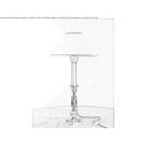 Lampa stołowa z brązu Sumperk