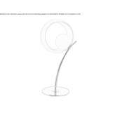 Indirect table lamp in light metal and glass Odobesti