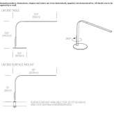 Aluminiowa lampka biurkowa LED z USB Anguita