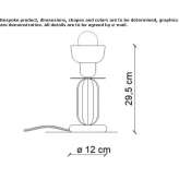 Ceramiczna lampa stołowa Tuxford