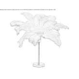 Ostrich feather table lamp Lilburn