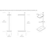 Aluminum LED desk lamp with integrated wireless charger Ratoath