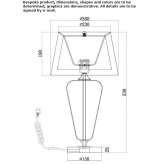 Szklana lampa stołowa Clecy