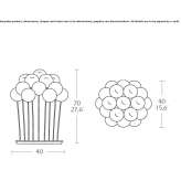 Halogen table lamp Oniferi