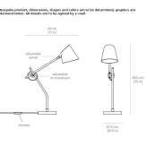 Regulowana lampa stołowa LED Carucedo