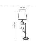 Brass table lamp Verea