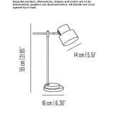 Adjustable LED table lamp with fixed arm Galena