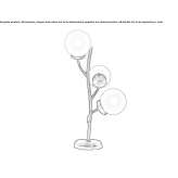 Handmade brass table lamp Sault